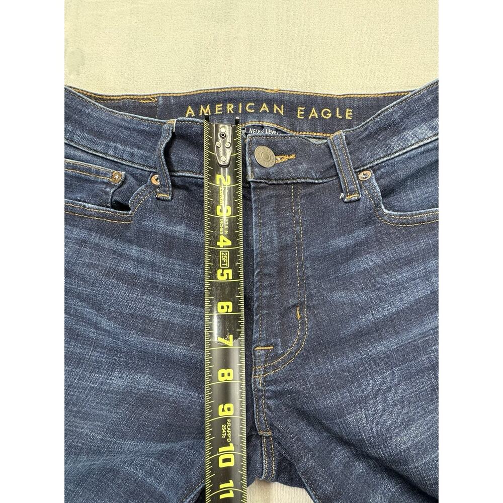 AMERICAN EAGLE Men’s Slim Straight Jeans Size 30x34 DARK WASH - Picture 4 of 9